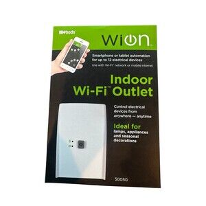 NEW WiOn Indoor Wi-Fi Outlet for up to 12 Electrical Devices Use w/ WiFi Network